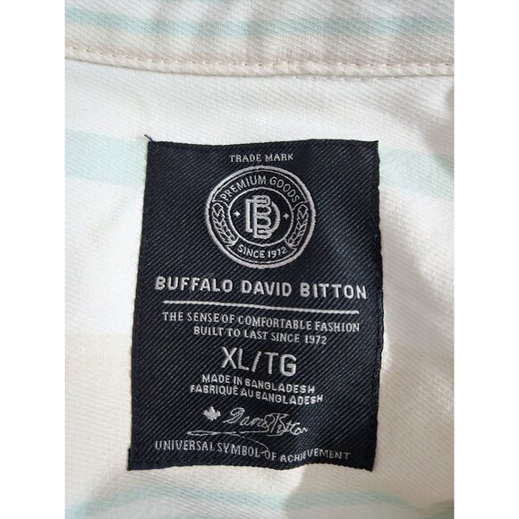 Buffalo David Bitton Multicolor Striped Sann Denim Shirt Jacket Size XL Shacket - Picture 6 of 11